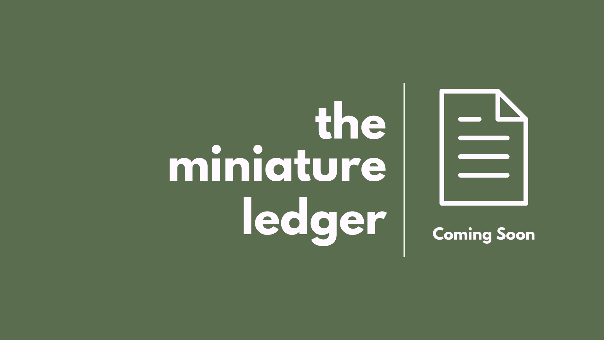 The Miniature Accountant splash